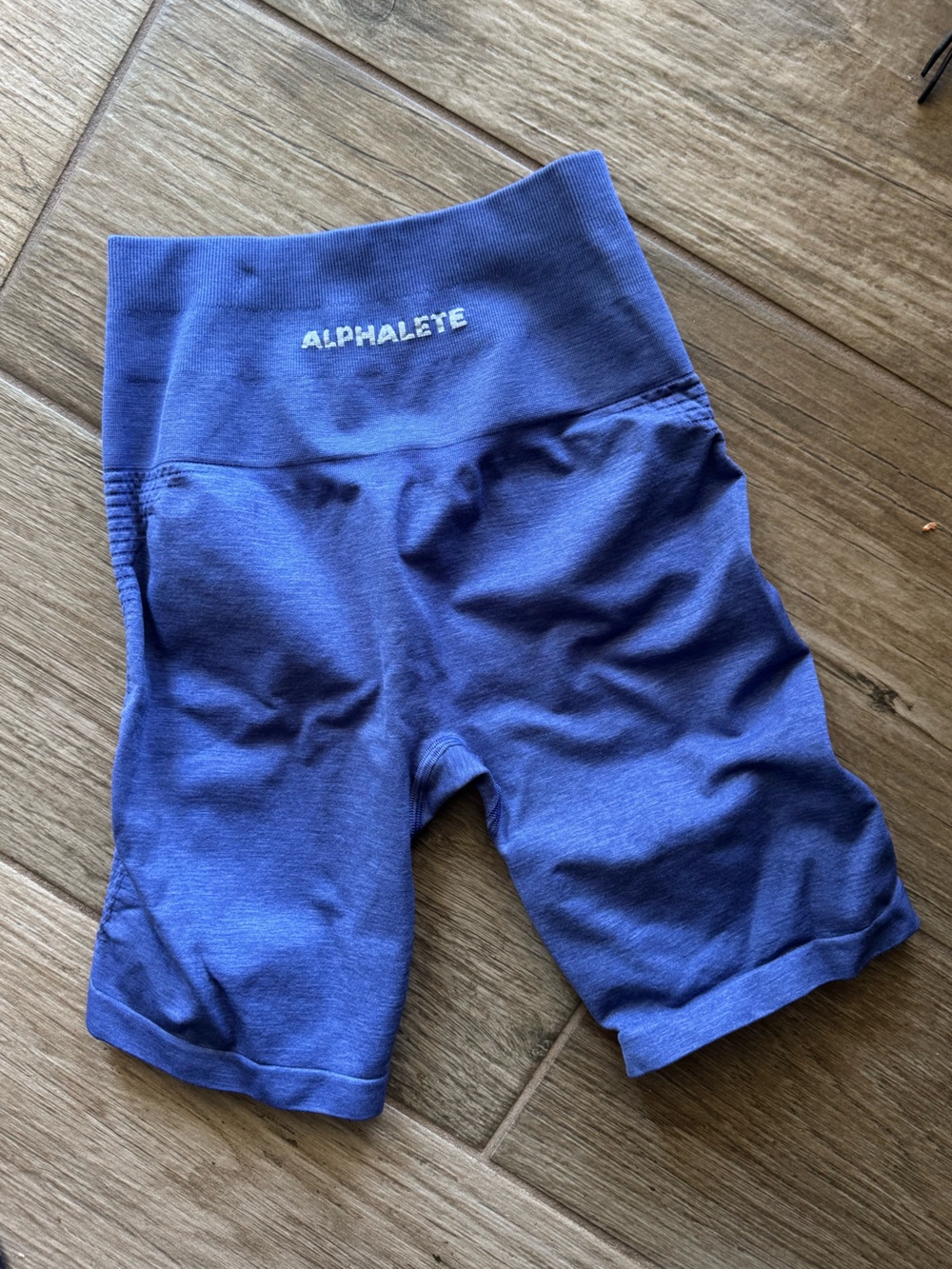 Alphalete Blue/Purple Biker Shorts